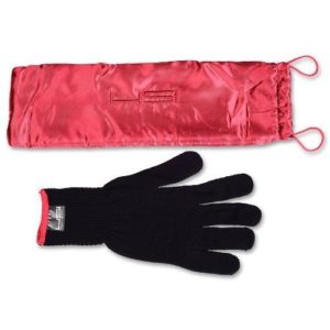 A glove that comes with the Flat Iron as to not Burn Your Hand!